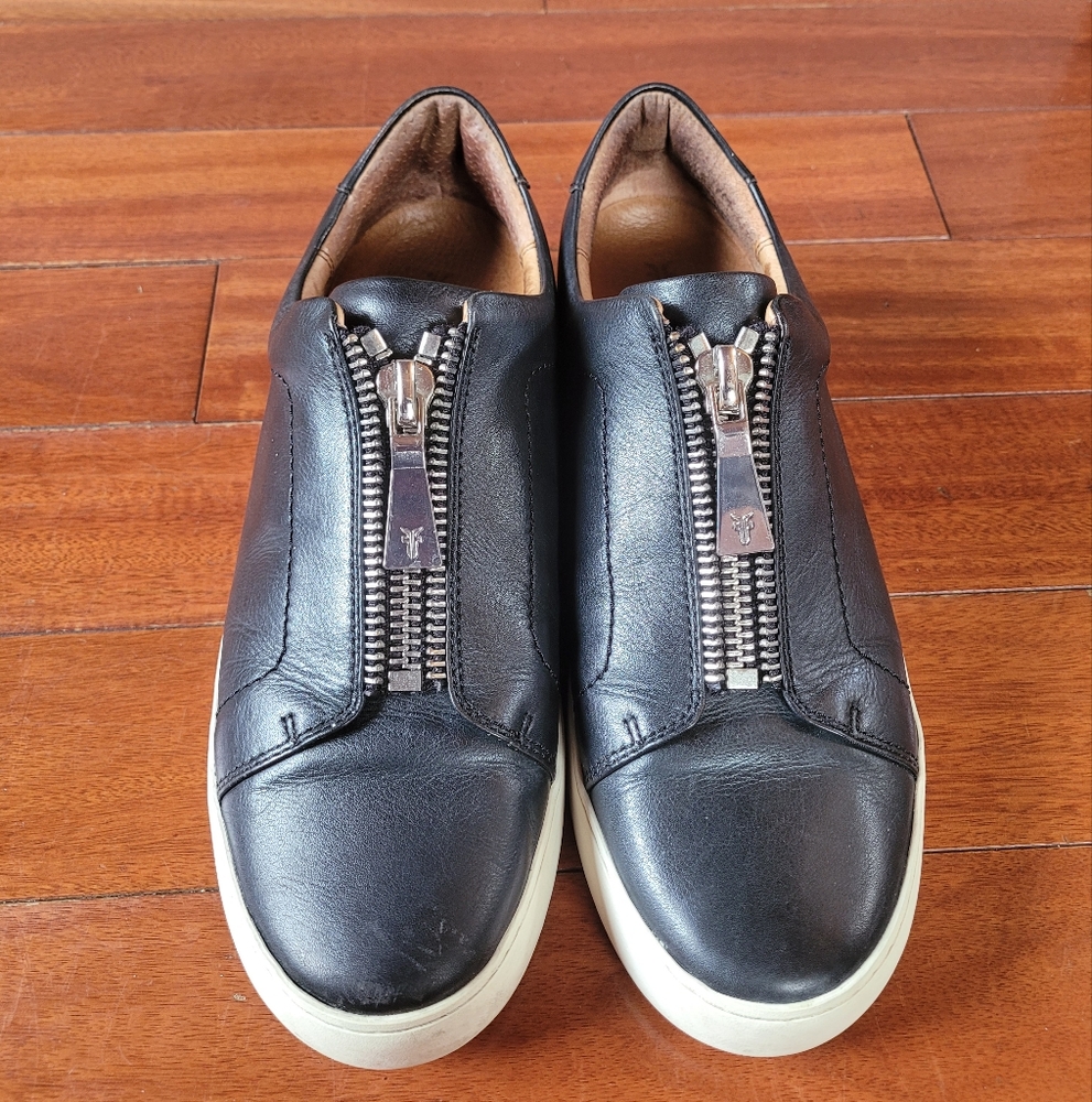 Frye Leather Lena Zip Low